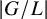 StartAbsoluteValue upper G divided by upper L EndAbsoluteValue