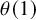 theta left parenthesis 1 right parenthesis