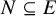 upper N subset of or equal to upper E
