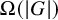 upper Omega left parenthesis StartAbsoluteValue upper G EndAbsoluteValue right parenthesis