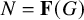 upper N equals bold upper F left parenthesis upper G right parenthesis