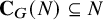 upper C Subscript upper G Baseline left parenthesis upper N right parenthesis subset of or equal to upper N