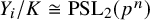 upper Y Subscript i Baseline divided by upper K approximately equals backslash operatorname upper P upper S upper L Subscript 2 Baseline left parenthesis p Superscript n Baseline right parenthesis