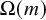 upper Omega left parenthesis m right parenthesis