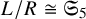 upper L divided by upper R approximately equals upper S 5