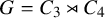upper G equals upper C 3 right normal factor semidirect product upper C 4
