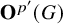 bold upper O Superscript p prime Baseline left parenthesis upper G right parenthesis