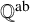 upper Q Superscript backslash operatorname a b