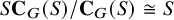 upper S upper C Subscript upper G Baseline left parenthesis upper S right parenthesis divided by upper C Subscript upper G Baseline left parenthesis upper S right parenthesis approximately equals upper S