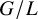upper G divided by upper L