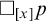 white medium square Subscript x Baseline p