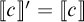 Double bracket c close double bracket prime equals double bracket c close double bracket.