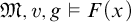 German upper M comma v comma g true upper F left parenthesis x right parenthesis