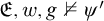 German upper E comma w comma g not true psi prime