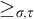 greater than or equals Subscript sigma comma tau Baseline