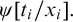 psi t Subscript i Baseline divided by x Subscript i Baseline period