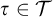 tau element of script upper T
