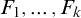 upper F 1 comma midline horizontal ellipsis comma upper F Subscript k Baseline