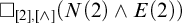 white medium square Subscript 2 comma and Baseline left parenthesis upper N left parenthesis 2 right parenthesis and upper E left parenthesis 2 right parenthesis right parenthesis
