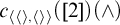 c Subscript left angle bracket left angle bracket right angle bracket comma left angle bracket right angle bracket right angle bracket Baseline left parenthesis 2 right parenthesis left parenthesis and right parenthesis