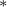 Superscript asterisk