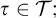 tau element of upper T semicolon