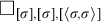 white medium square Subscript sigma comma sigma comma left angle bracket sigma comma sigma right angle bracket Baseline