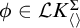 phi element of script upper L upper K Subscript left angle bracket right angle bracket Superscript upper Sigma
