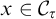 x element of upper C Subscript tau