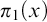 pi 1 left parenthesis x right parenthesis