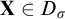 bold upper X element of upper D Subscript sigma