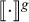Double vertical bars open, dot, close, sub g.