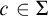 c element of upper Sigma