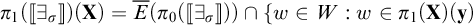 pi sub 1 open bracket double bracket E sub x sub 0 close bracket close bracket open parenthesis X close parenthesis equals E open parenthesis pi sub 0 open bracket double bracket E sub x sub 0 close bracket close bracket close parenthesis close pa...