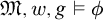 German upper M comma w comma g true phi