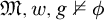 German upper M comma w comma g not true phi