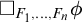 white medium square Subscript upper F 1 comma midline horizontal ellipsis comma upper F Sub Subscript n Subscript Baseline phi