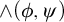 and left parenthesis phi comma psi right parenthesis