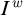 upper I Superscript w