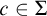 c element of upper Sigma