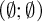 left parenthesis backslash emptyset semicolon backslash emptyset right parenthesis