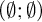 left parenthesis backslash emptyset semicolon backslash emptyset right parenthesis