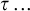 tau midline horizontal ellipsis