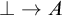 up tack right arrow upper A
