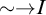 tilde right arrow upper I