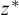 z Superscript asterisk