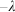 Subscript negative lamda
