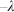Subscript negative lamda