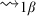 right squiggle arrow Subscript 1 beta Baseline