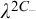 lamda Superscript 2 upper C Super Subscript minus